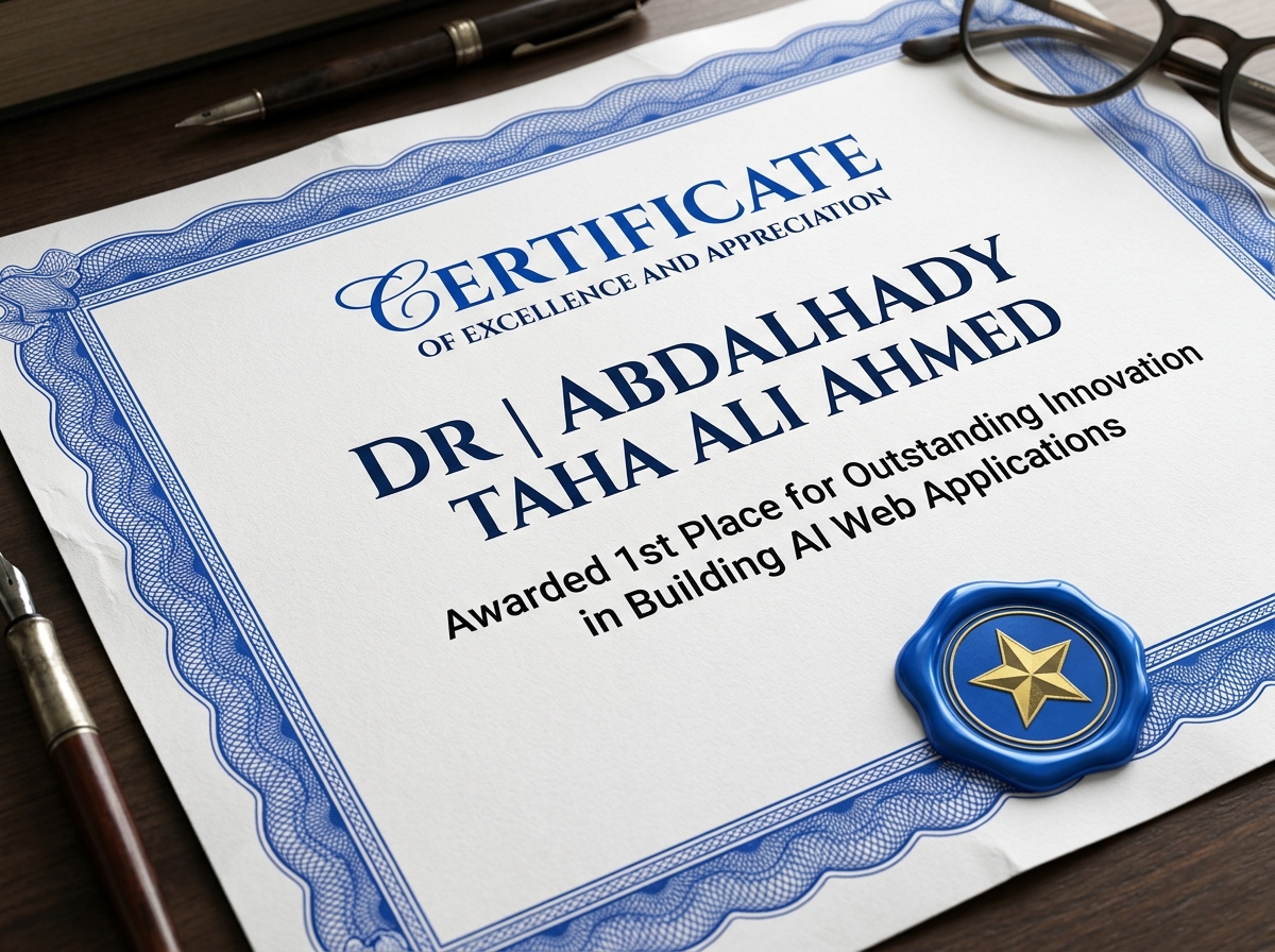 1st Place Award: AI Website Building & Innovation